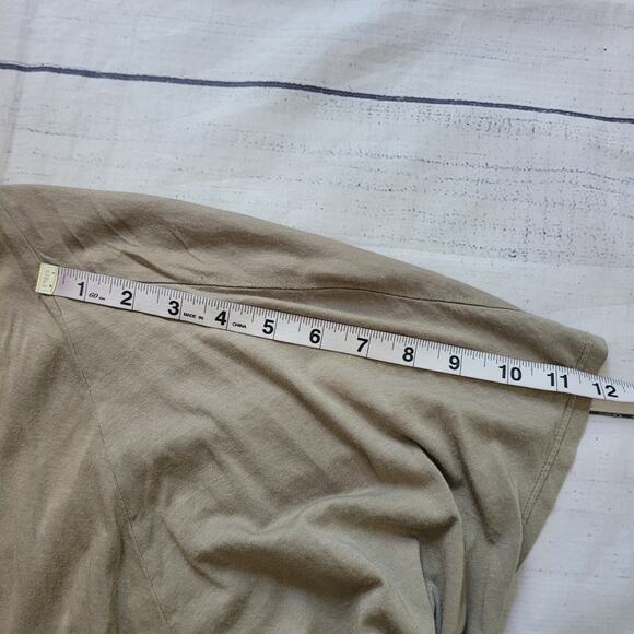 Splendid Size S Open Front Waterfall Cardigan Short Sleeve Lightweight Drape - Picture 6 of 9